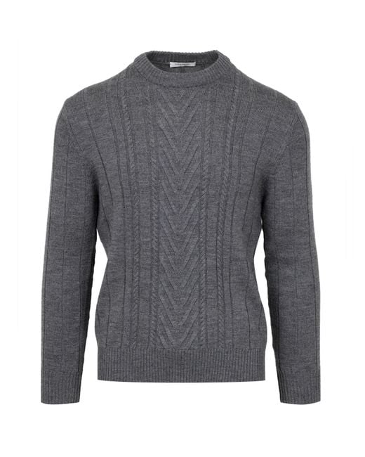 Paolo Pecora Gray Sweaters for men