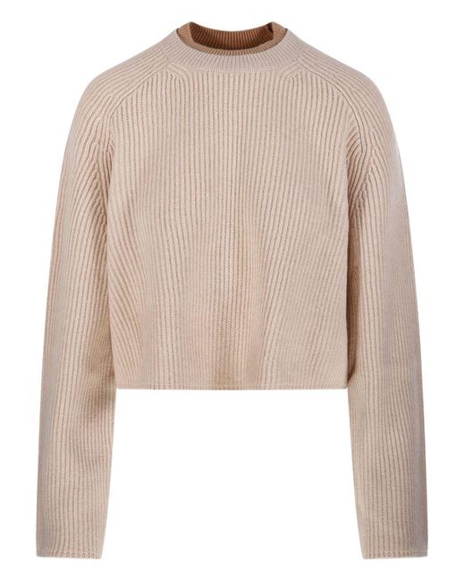 Max Mara Natural Crew Neck Sweater