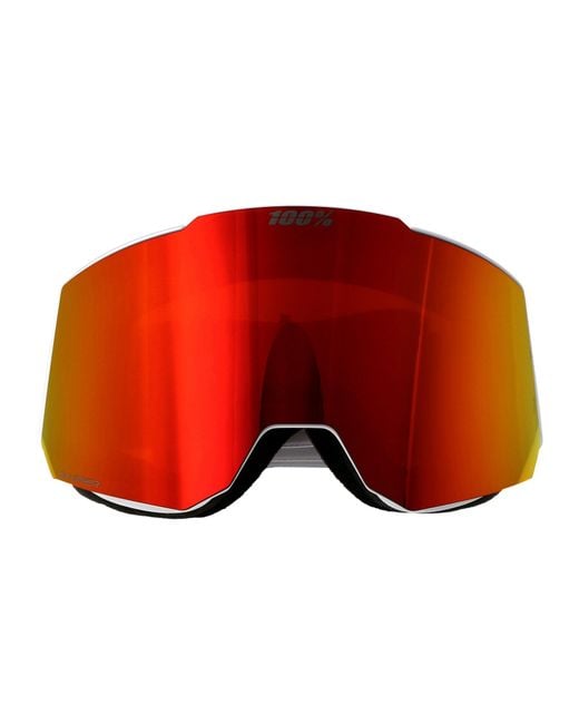 100% Red Acetate Sunglasses