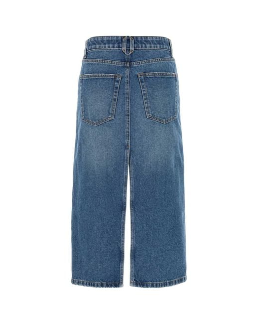 Stella McCartney Blue Stella Mc Cartney Denim Skirt