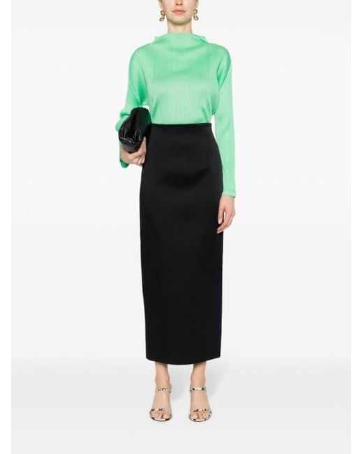 Khaite Black The Loxley High-Waisted Skirt