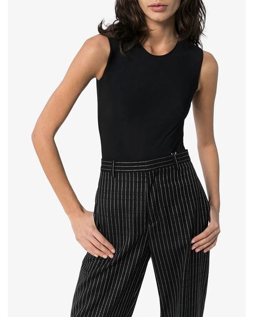 Maison Margiela Black Nylon Bodysuit