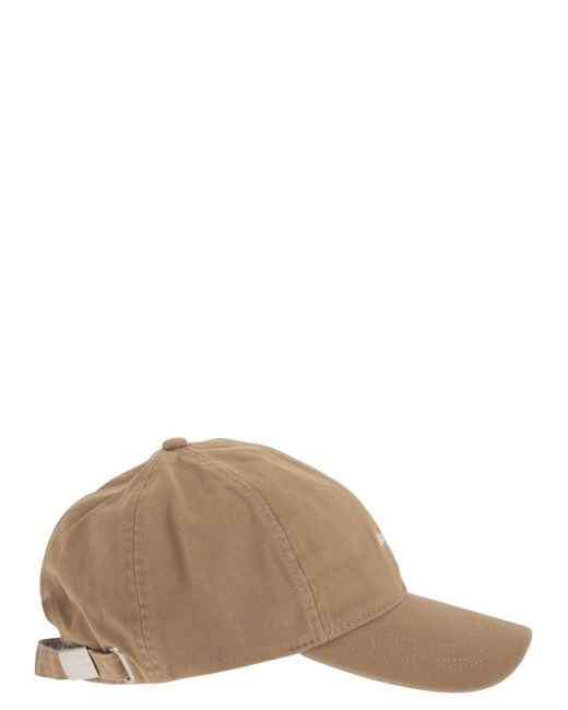 Barbour Brown Cascade Sports Cap With Logo for men