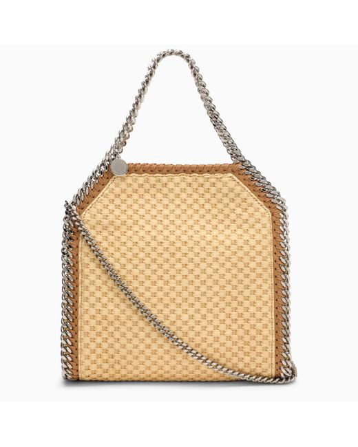 Stella McCartney Natural Stella Mc Cartney Falabella Mini Woven Fabric Bag