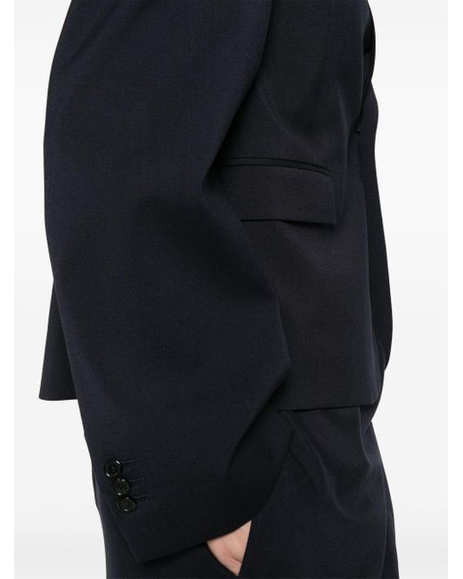 Loewe Black Wool Single-Breasted Jacket