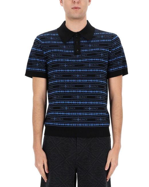Casablanca Blue Polo Merino