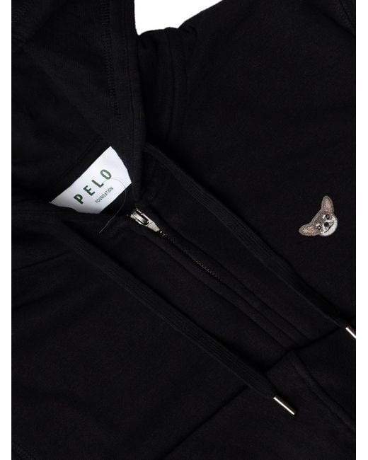 PELO FOUNDATION Black Hoodie for men