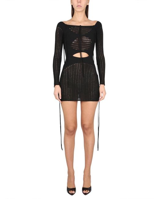 ANDREADAMO Black Mini Dress