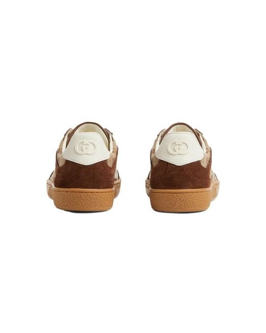 Gucci Brown Interlocking G Sneakers