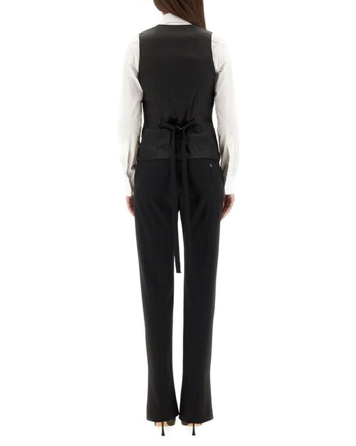 Alexander McQueen Black Alexander MC Königin Vest Korsett