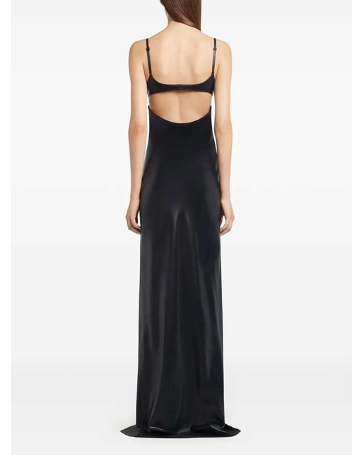 Courreges Blue Long Dress With Cut-Out Detail