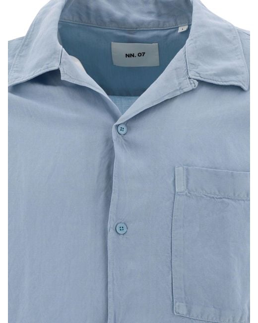 Camicia "Julio" di NN07 in Blue da Uomo