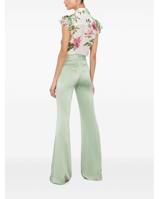 Alice + Olivia White Minda Blouse