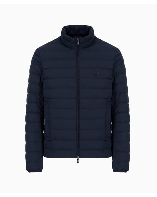 Emporio Armani Blue Eagle Down Jacket