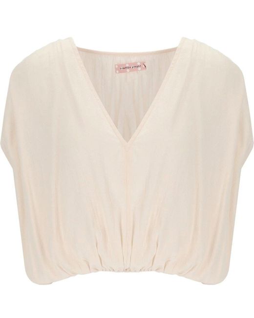 Traffic People Natural Whispers Cream Top
