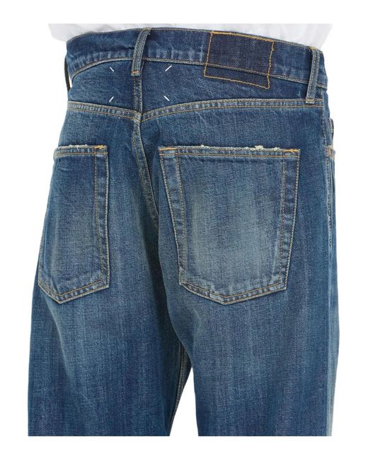 Maison Margiela Blue Straight-Leg Jeans for men