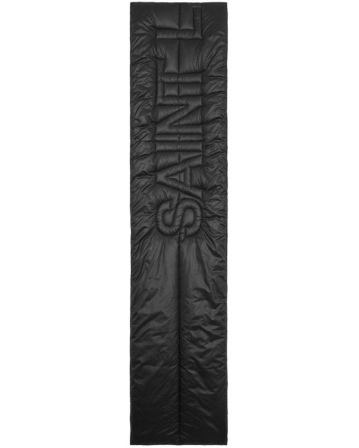 Saint Laurent Black Scarf With Logo