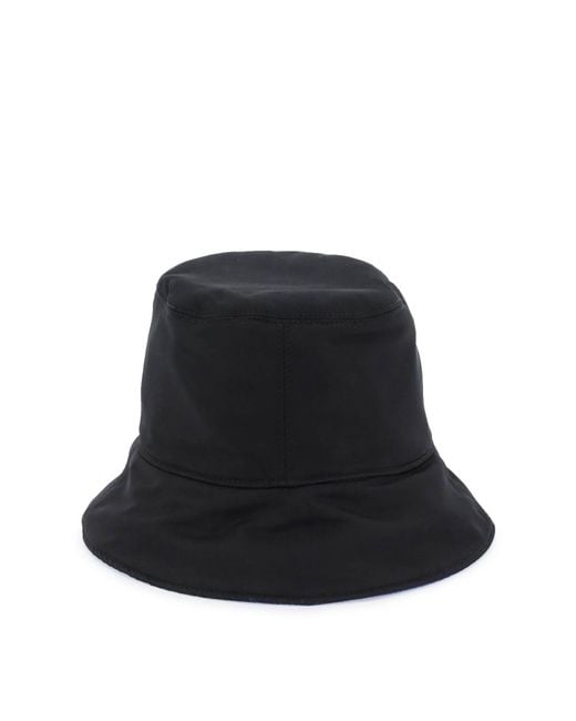 Fuera de sombrero de cubo de reversibilios blancos Off-White c/o Virgil Abloh de hombre de color Black