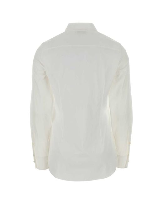 Jil Sander White Regular Solid Shirt