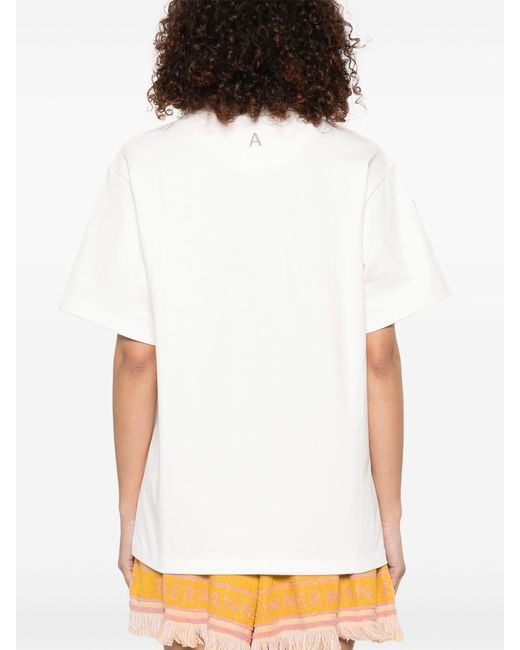 ALÉMAIS White Nadia Embroidered Tee