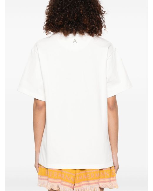 ALÉMAIS White Nadia Embroidered Tee