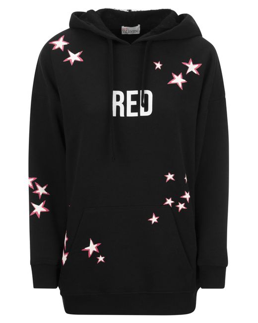 RED Valentino Jersey Sweatshirt in het Black