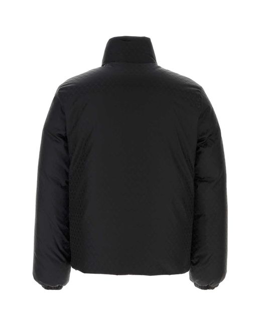 McQueen Black Nylon Down Jacket