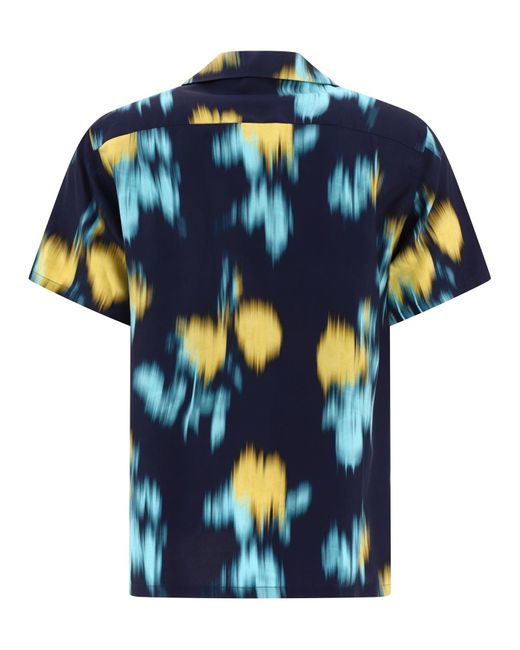 Camicia stampata di di Lanvin in Blue da Uomo