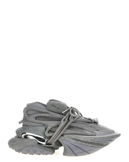 Balmain Gray Sneakers Unicorn Wave for men