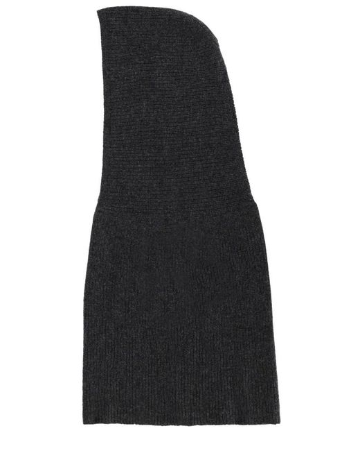 Alysi Black Knitted Hood