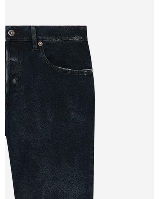 Golden Goose Deluxe Brand Blue Slim Fit Stretch Cotton Jeans for men