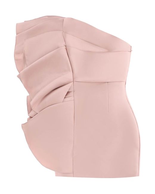 "Río mini vestido con panel drapeado Solace London de color Pink