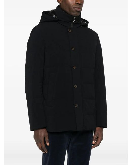 Montecore Men`s Down Gededed Down Jacket in het Black