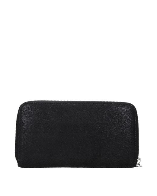 Stella McCartney Black Portafogli Donna Eco Camoscio Nero