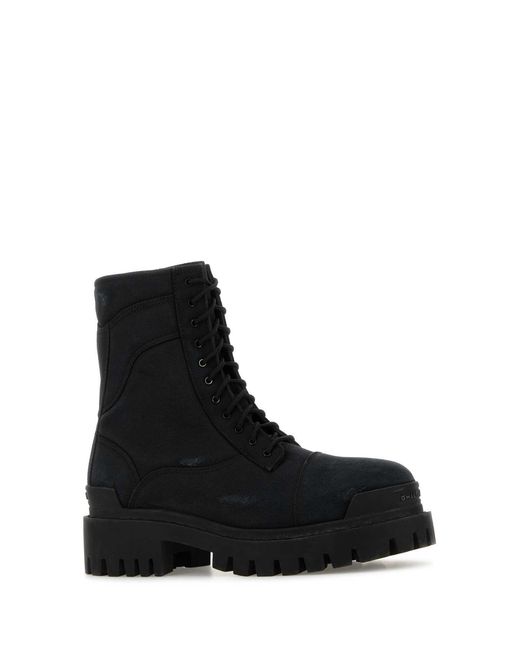 Balenciaga Black Boots for men