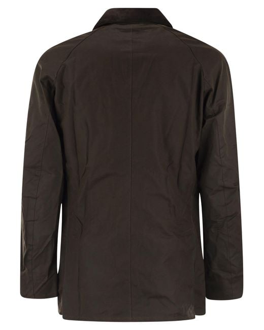 Barbour Black Ashby Wax Jacket for men