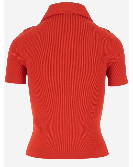 Tory Burch Red Viscose Blend Knit