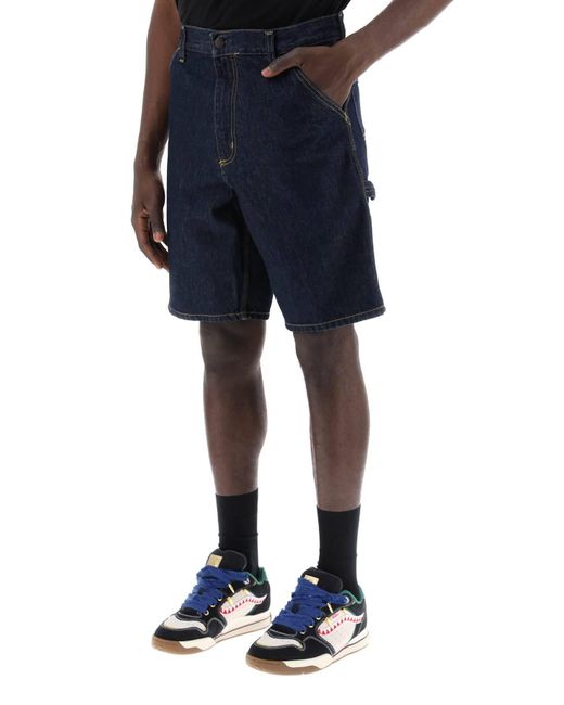Single Knee Bermuda Shorts Carhartt en coloris Blue