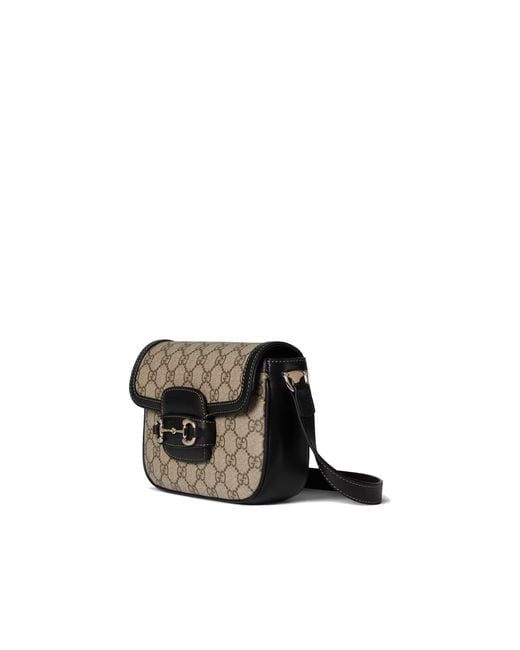 Gucci Black Horsebit 1955 Soft Small Shoulder Bag