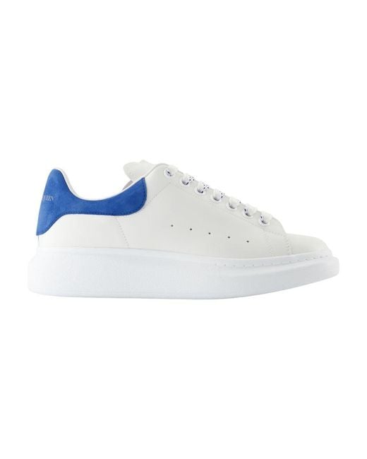 Baskets surdimensionnées Leather blanc Alexander McQueen pour homme en coloris Blue