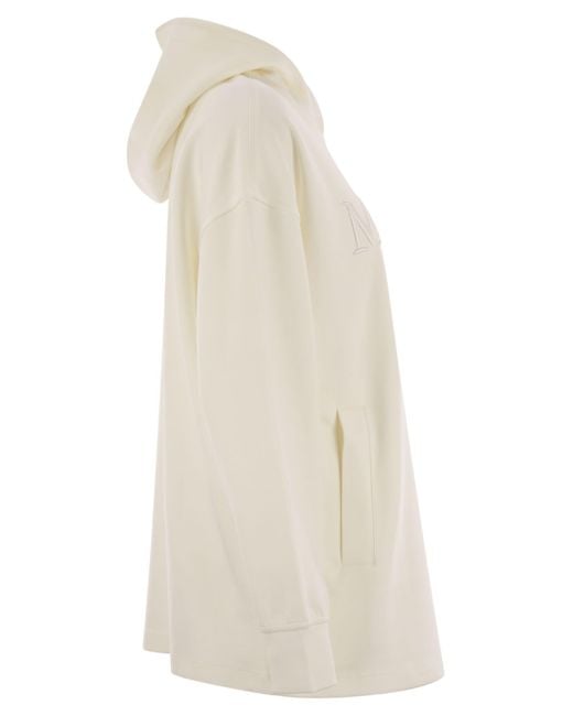 Max Mara White Visiera Sweatshirt Over