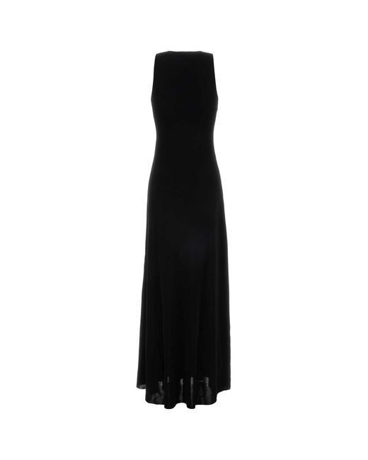 Saint Laurent Black Viscose Blend Dress