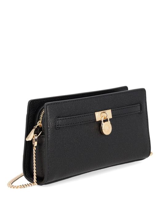 MICHAEL Michael Kors Black Hamilton Moderne Extra-Small Leather Convertible Crossbody Bag