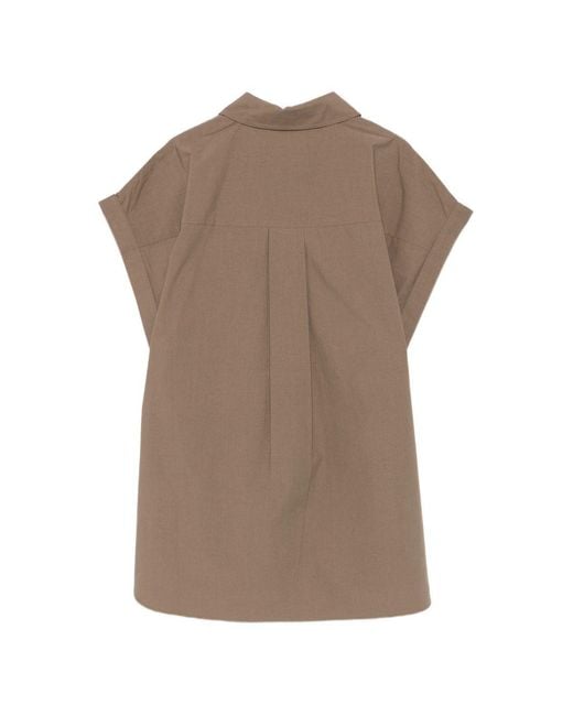 Matteau Brown Cotton Shirt