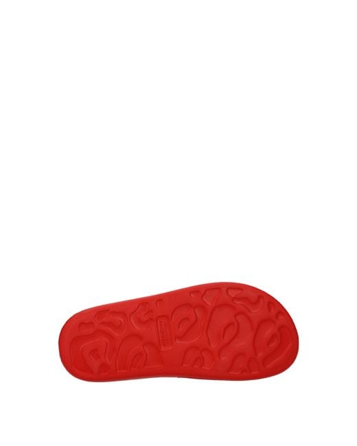 McQueen Red Alexander Mc Queen Clogs And Mules Rubber/Bright