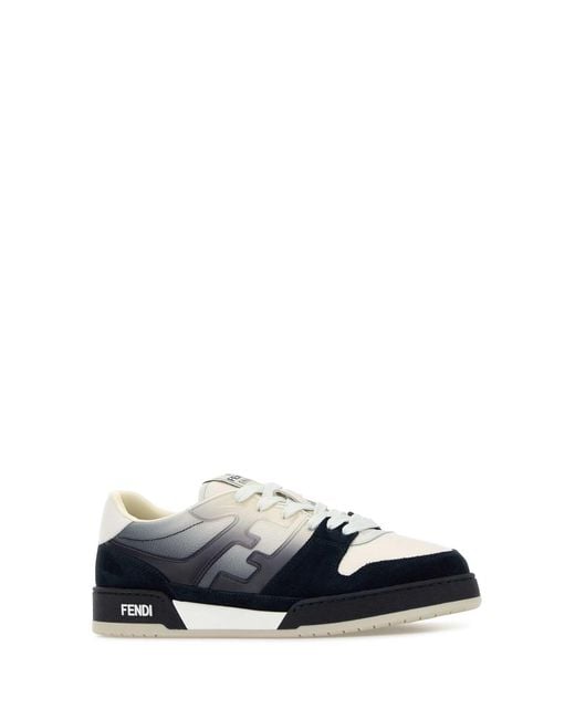 Fendi White Logo Sneakers for men