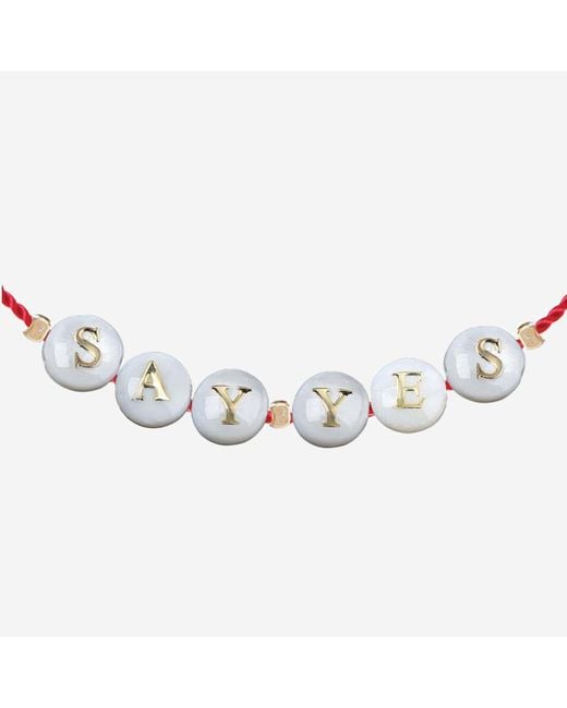 Sorbet Island White Shell Bracelet With Glass Beads