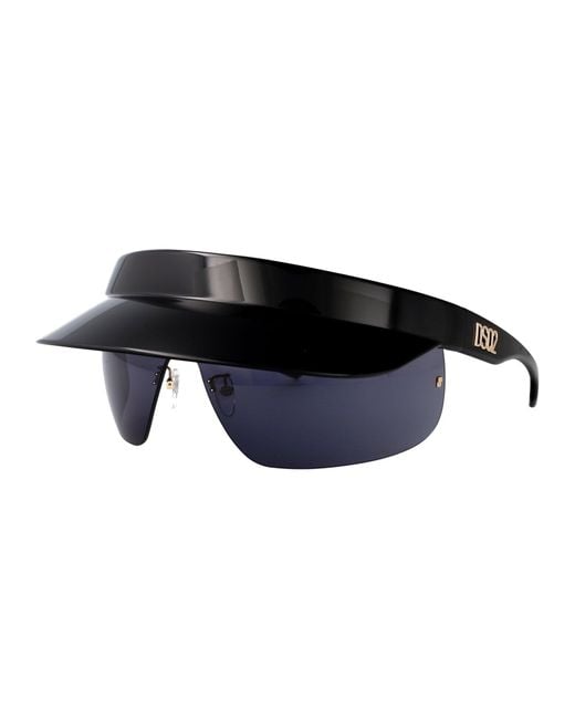 DSquared² Blue Mask Sunglasses D2 0139/S 807 for men