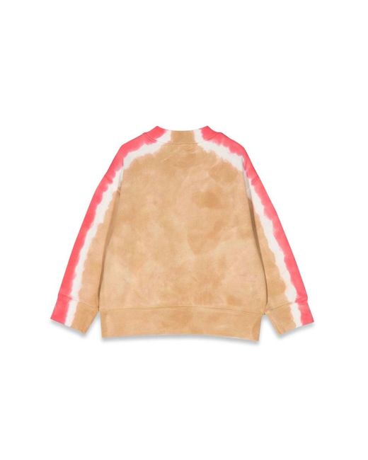 Palm Angels Pink Crewneck Sweatshirt