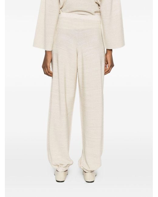 Fabiana Filippi White Wool And Cotton Trousers
